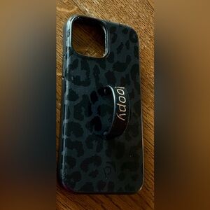 Black cheetah loopy case for iPhone 13 mini!
